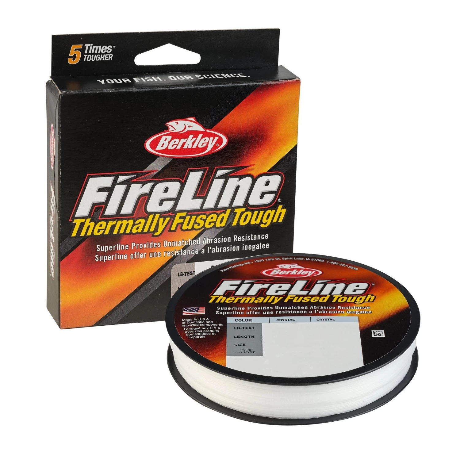 FIL TRESSÉ FIRELINE CRYSTALE DE BERKLEY 1 FIL TRESSÉ FIRELINE CRYSTALE DE BERKLEY