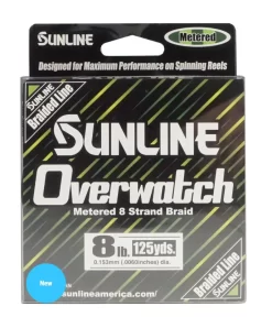 SUNLINE FIL TRESSÉ OVERWATCH 125YDS, VERT MÈTRÉ