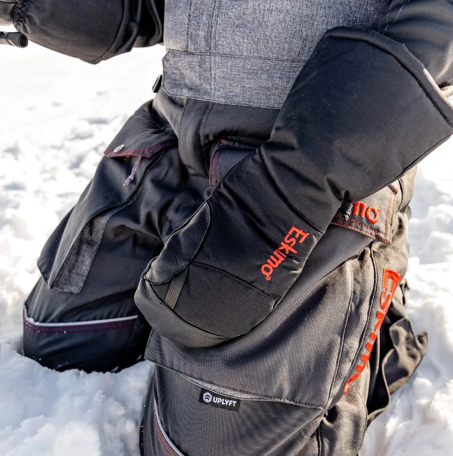 ESKIMO MITAINE KEEPER AVEC SOUS-GANT, BLACK PLAID 3 ESKIMO MITAINE KEEPER AVEC SOUS-GANT, BLACK PLAID - Image 3