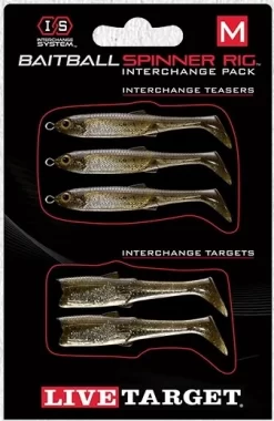LIVE TARGET BAITBALL SPINNER RIG PACK DE RECHANGE
