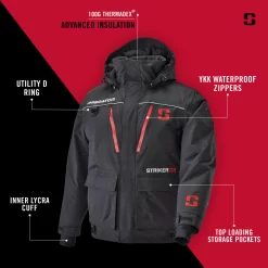 STRIKER MANTEAU PREDATEUR NOIR -Fishing Supplies Shop STK 32122 5